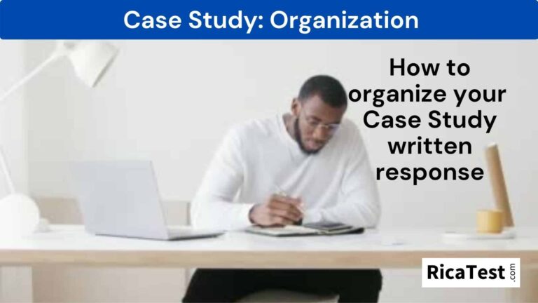 Rica test how to write the case study
