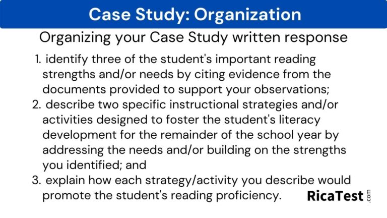 RICA Subtest 3 Case Study Introduction