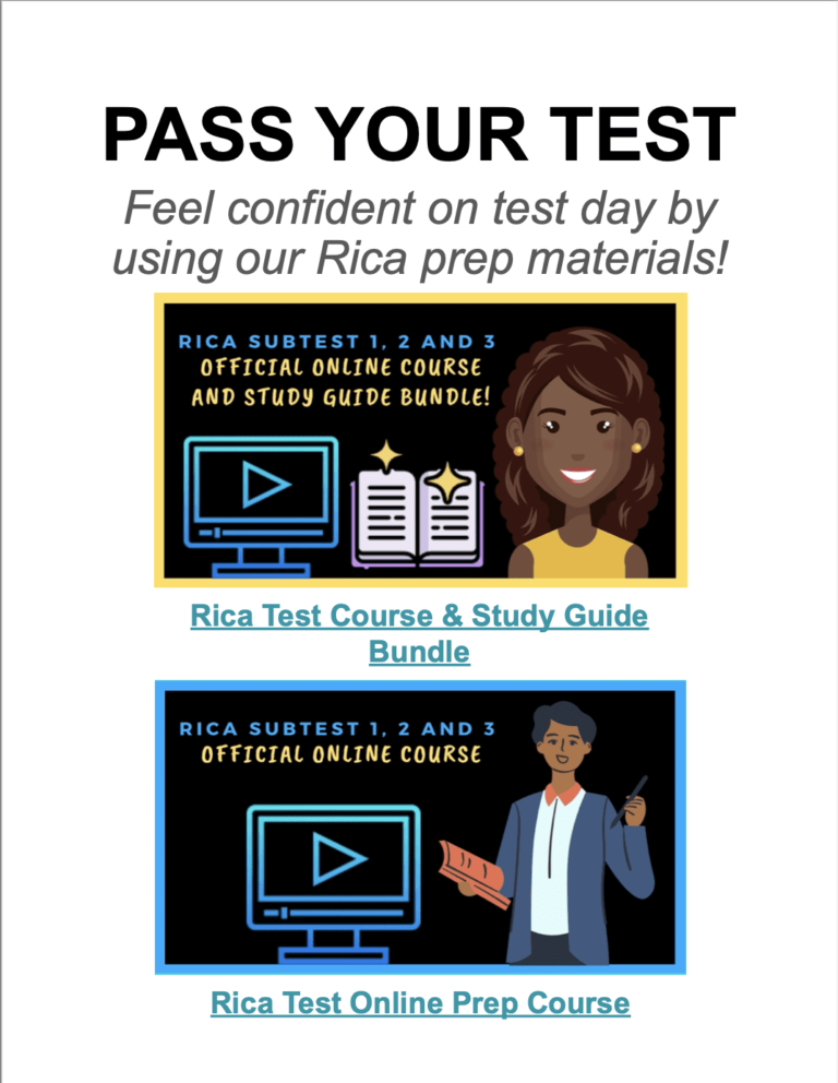 How to pass the rica test