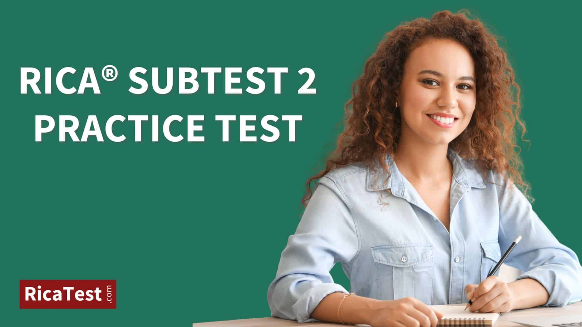 Rica Subtest 2 Practice Test – RICA Test